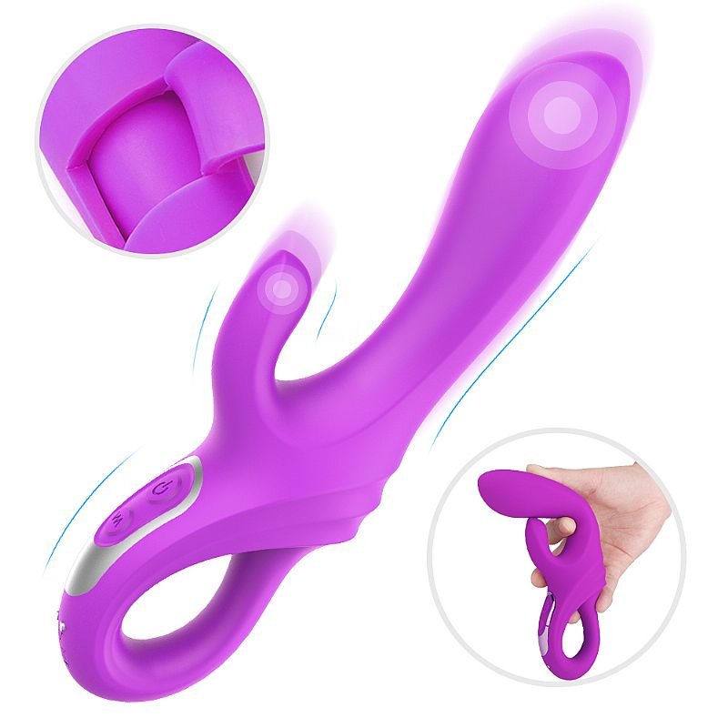 Vibrador de Ponto G e clitóris - Daggers - S-Hande - Roxo