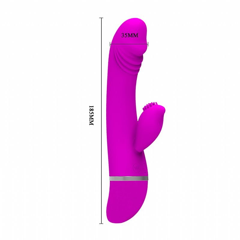 Vibrador de Ponto G e Clitóris - David - Dupla Estimulação - Pretty Love