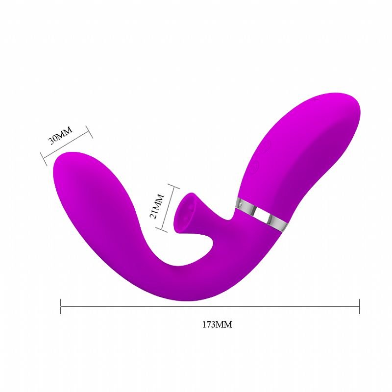 Vibrador de ponto G e clitóris - Desirable Magic Finger - Função Sucção - Pretty Love