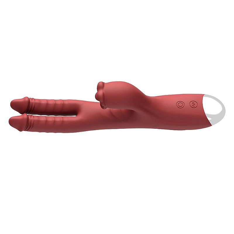 Vibrador de Ponto G e clitóris Duplo - Dedilhar / Vem cá - 25,3 x 4,0cm - Twin-Vibe