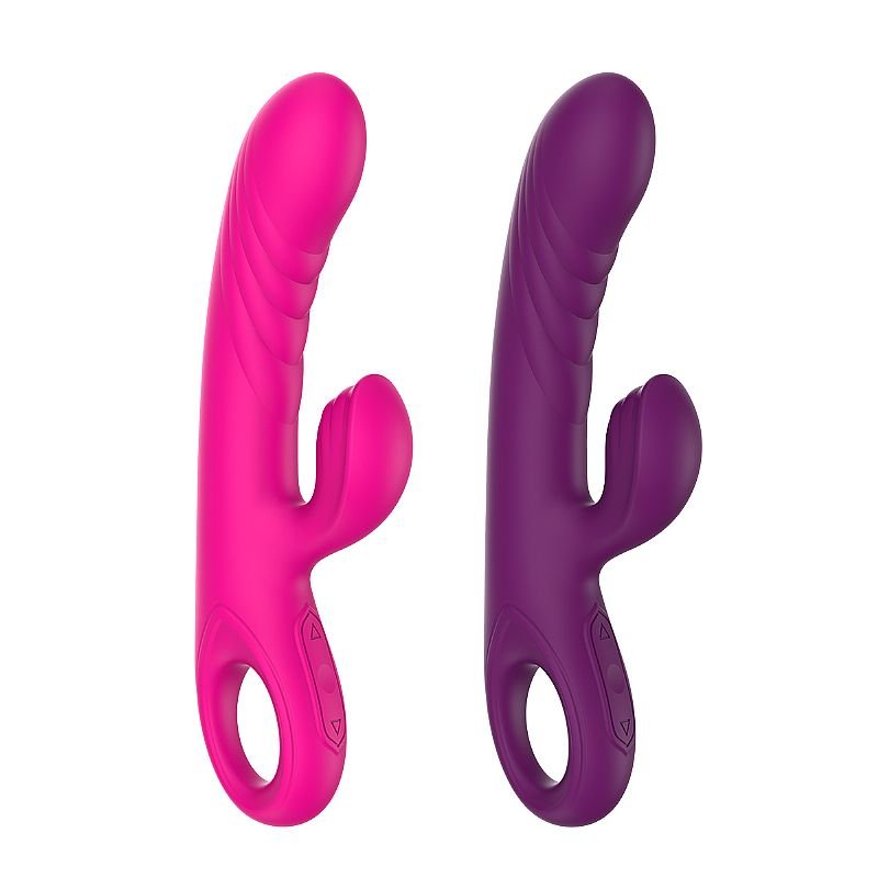 Vibrador de Ponto G e clitóris em Silicone Líquido - Boyce - Roxo