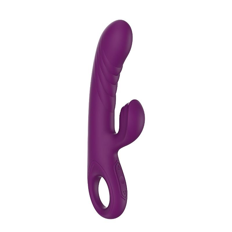 Vibrador de Ponto G e clitóris em Silicone Líquido - Boyce - Roxo