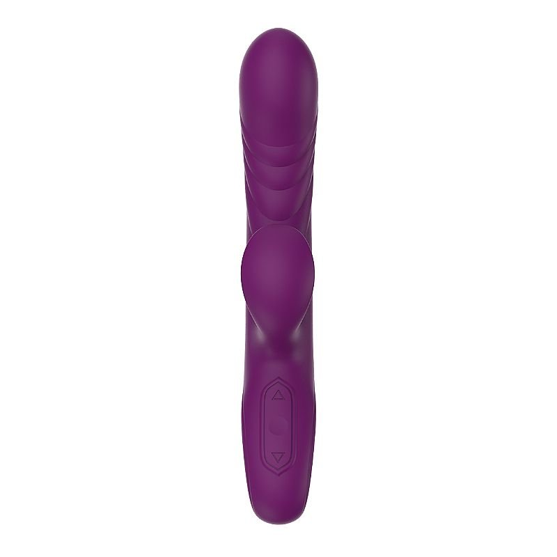 Vibrador de Ponto G e clitóris em Silicone Líquido - Boyce - Roxo