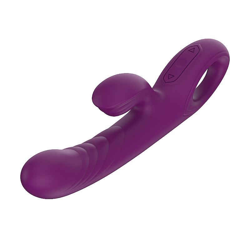 Vibrador de Ponto G e clitóris em Silicone Líquido - Boyce - Roxo