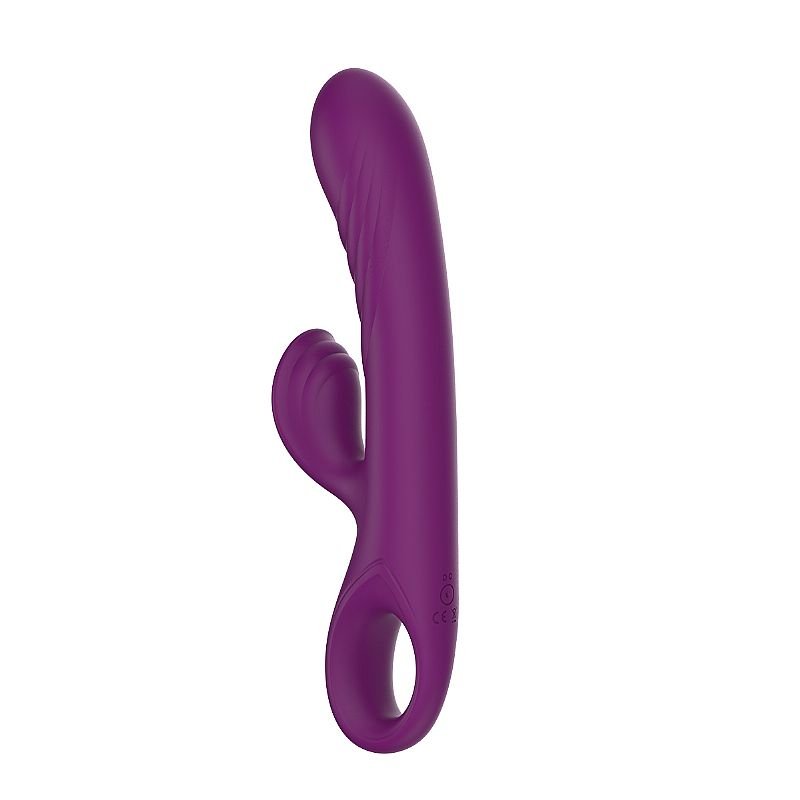 Vibrador de Ponto G e clitóris em Silicone Líquido - Boyce - Roxo