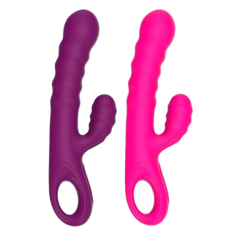 Vibrador de Ponto G e clitóris em Silicone Líquido - Dennis - Pink
