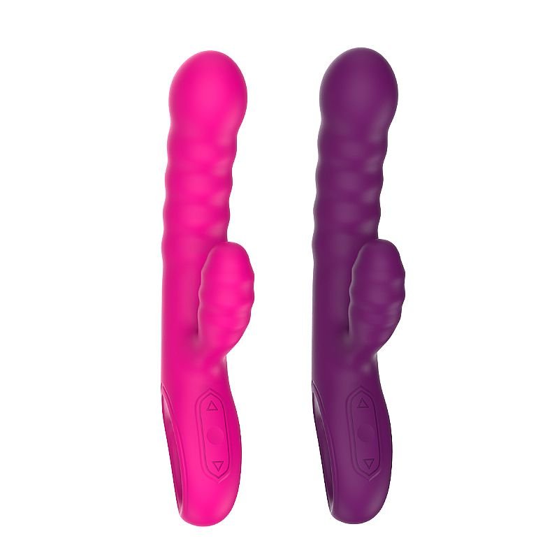 Vibrador de Ponto G e clitóris em Silicone Líquido - Dennis - Pink