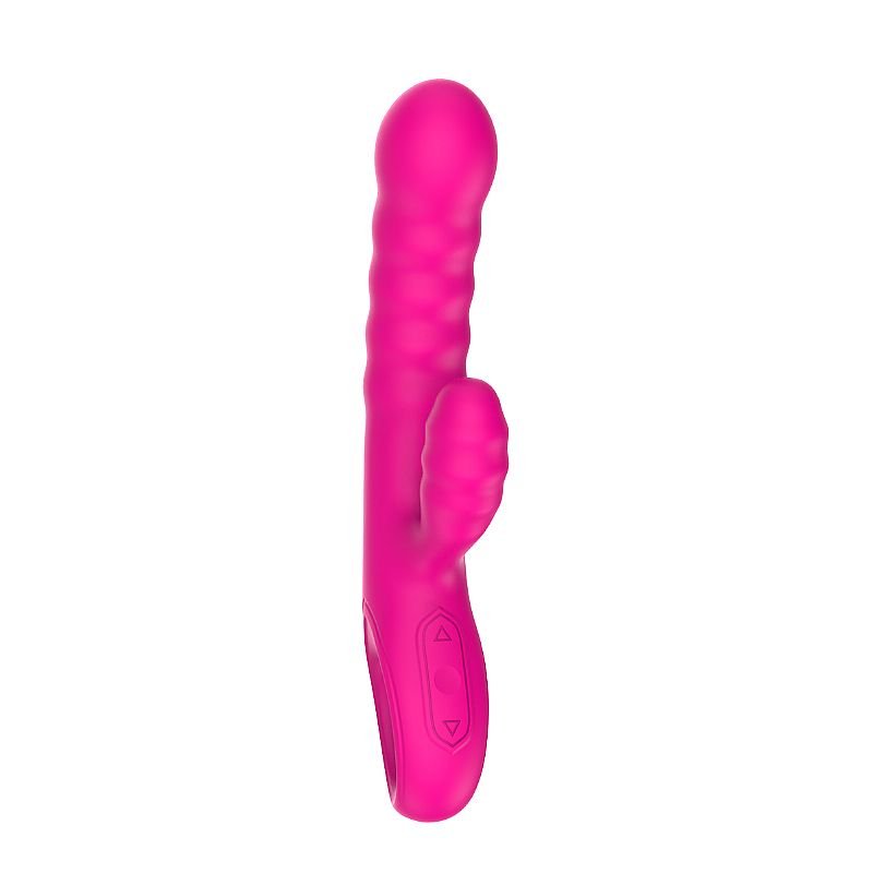 Vibrador de Ponto G e clitóris em Silicone Líquido - Dennis - Pink