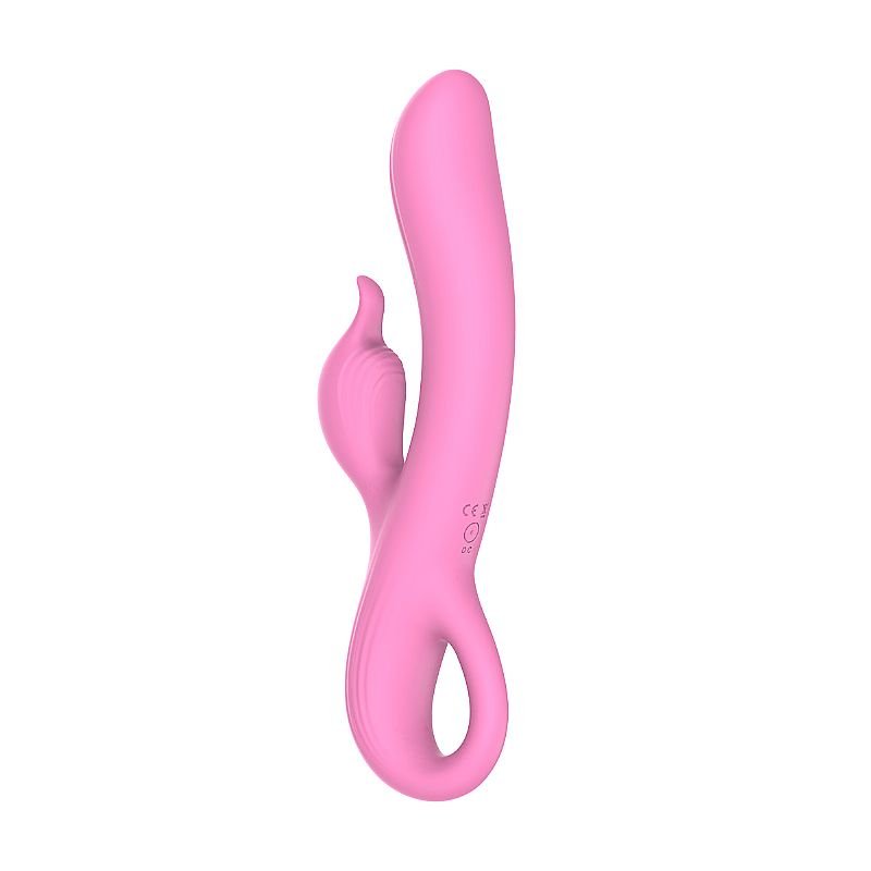 Vibrador de Ponto G e clitóris em Silicone Líquido - William - Pink