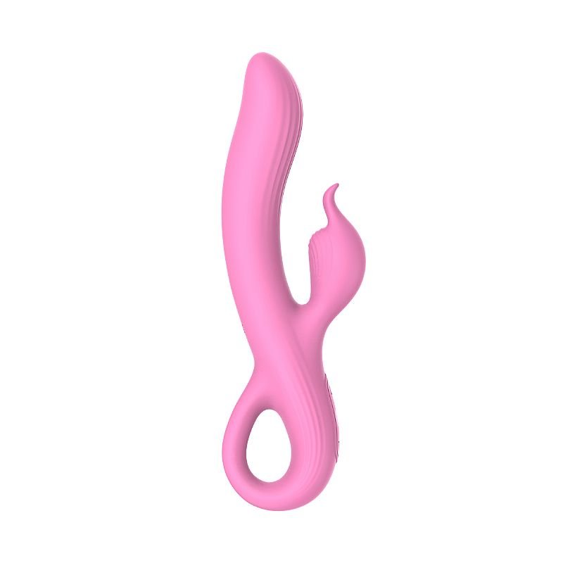 Vibrador de Ponto G e clitóris em Silicone Líquido - William - Rosa