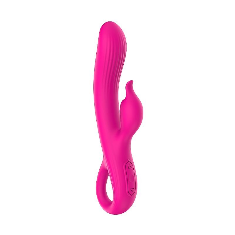 Vibrador de Ponto G e clitóris em Silicone Líquido - William - Roxo