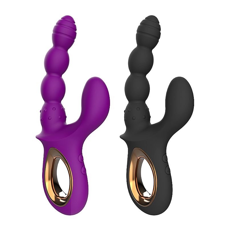 Vibrador de Ponto G e Clitóris - Escalonado - Roxo