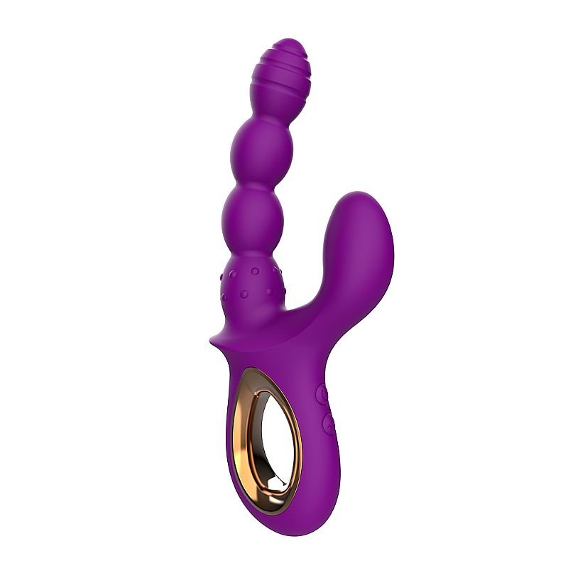 Vibrador de Ponto G e Clitóris - Escalonado - Roxo