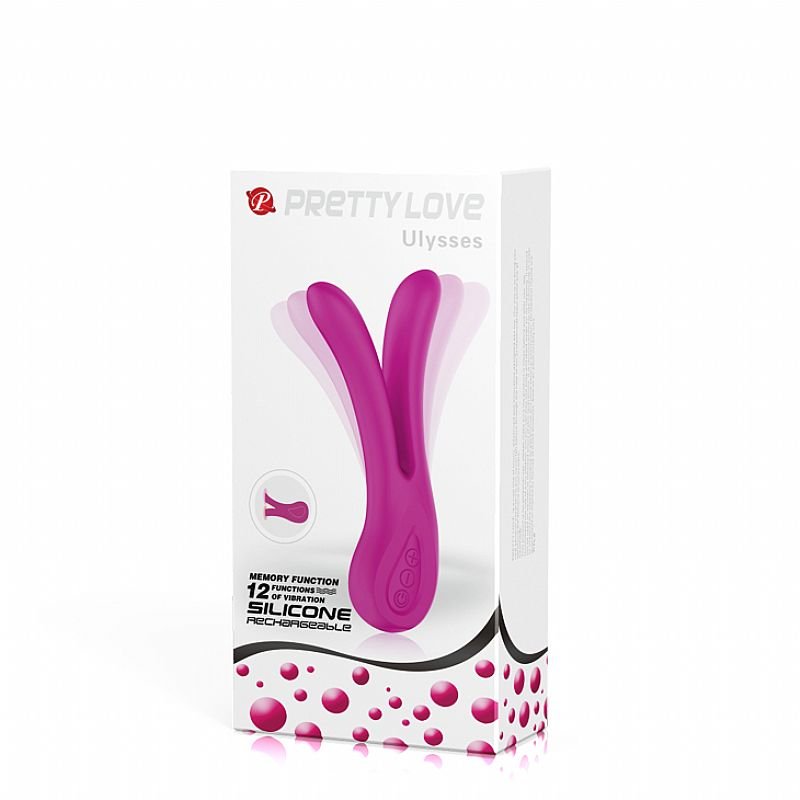 Vibrador de Ponto G e clitóris - Feminino Recarregável - Ulysses - Pretty Love