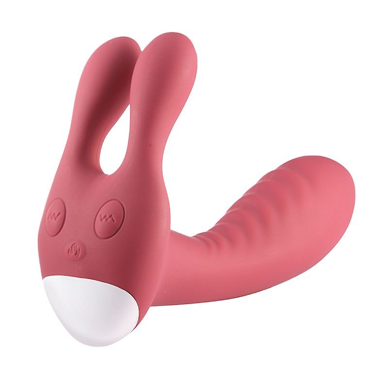 Vibrador de Ponto G e clitóris - Formato de coelho - Donkey - Rosa