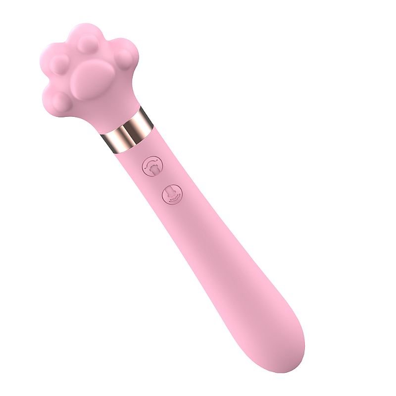 Vibrador de Ponto G e Clitóris - Formato de Patinha - Meow - S-Hande - Amarelo
