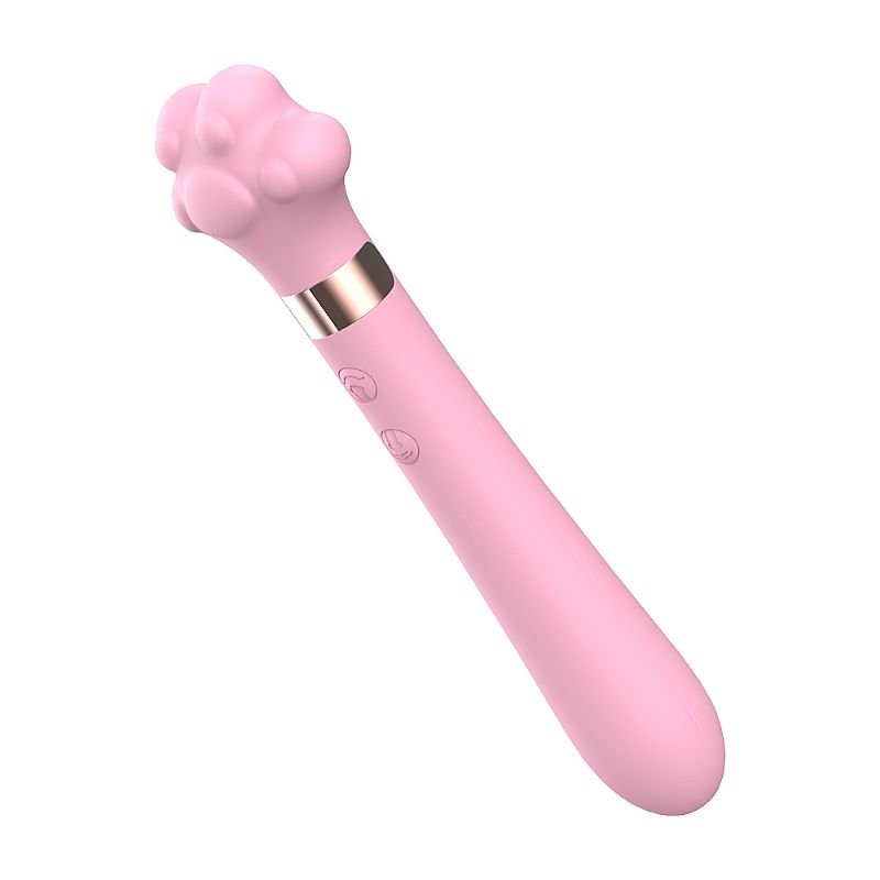 Vibrador de Ponto G e Clitóris - Formato de Patinha - Meow - S-Hande - Rosa