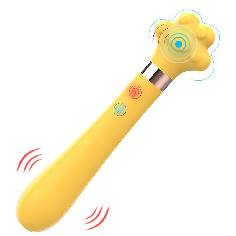 Vibrador de Ponto G e Clitóris - Formato de Patinha - Meow - S-Hande - Rosa