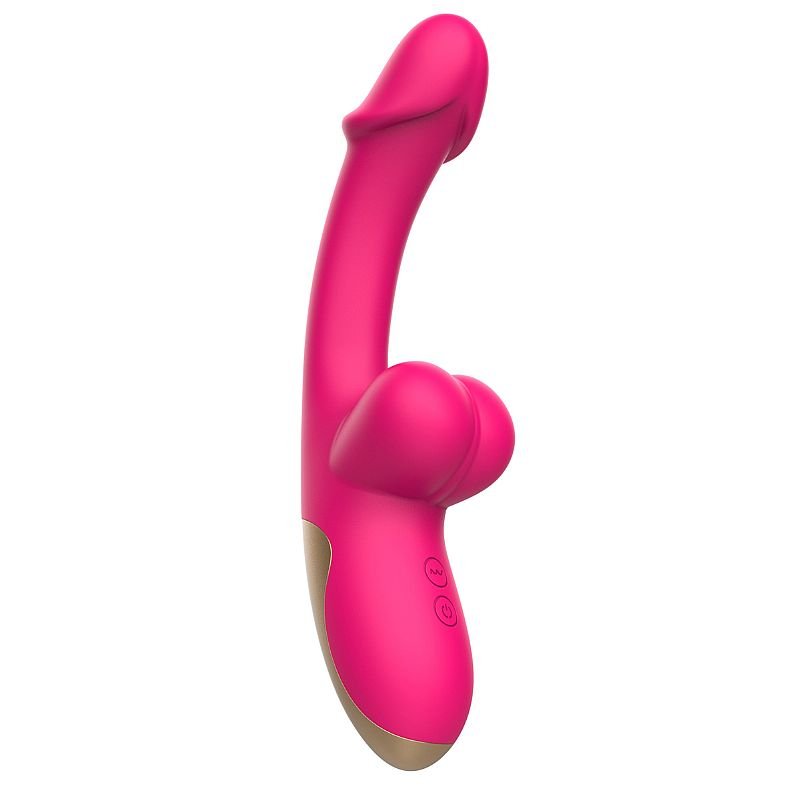 Vibrador de Ponto G e Clitóris - Formato de Pênis