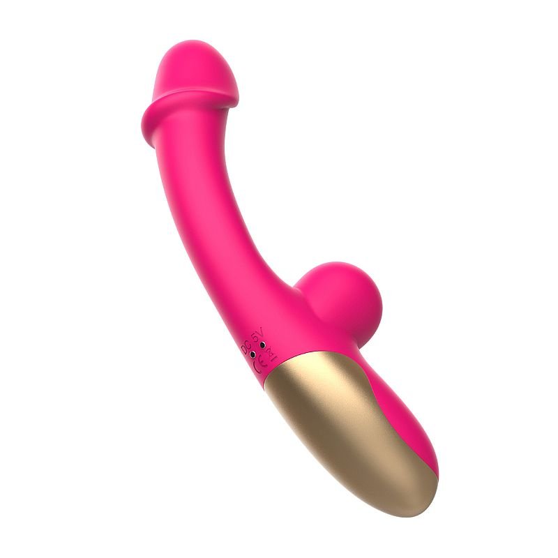 Vibrador de Ponto G e Clitóris - Formato de Pênis
