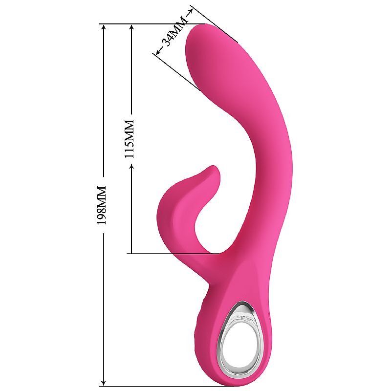 Vibrador de Ponto G e Clitóris - Fritz - Pretty Love