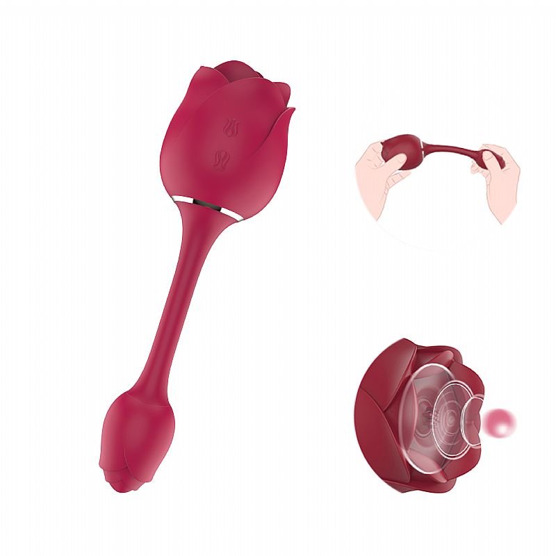 Vibrador de Ponto G e Clitóris - Immortal flower 3 Rosa - S-Hande - Rosa
