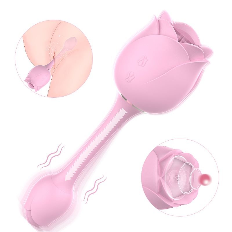 Vibrador de Ponto G e Clitóris - Immortal flower 3 Rosa - S-Hande - Rosa