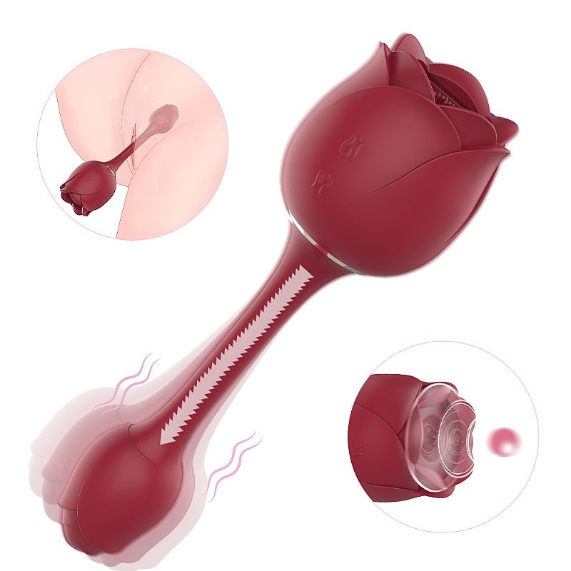 Vibrador de Ponto G e Clitóris - Immortal flower 3 Rosa - S-Hande - Rosa