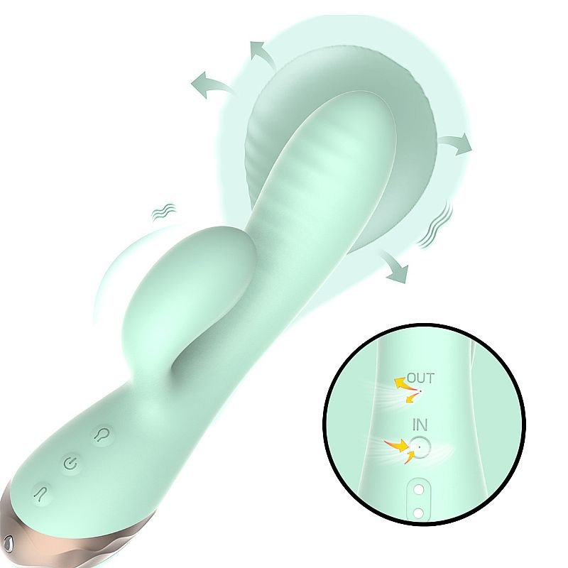 Vibrador de ponto G e clitóris - Inflável