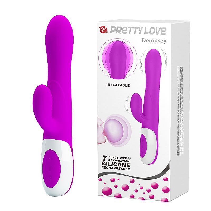Vibrador de ponto G e clitóris - Inflável na ponta - Douglas / Dempsey - Pretty Love