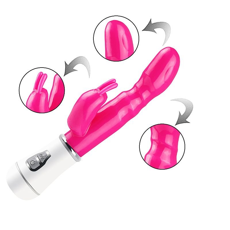 Vibrador de Ponto G e clitóris - Jelly - Recarregável 16 cm
