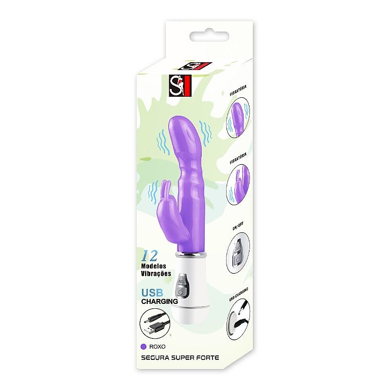 Vibrador de Ponto G e clitóris - Jelly - Recarregável 16 cm