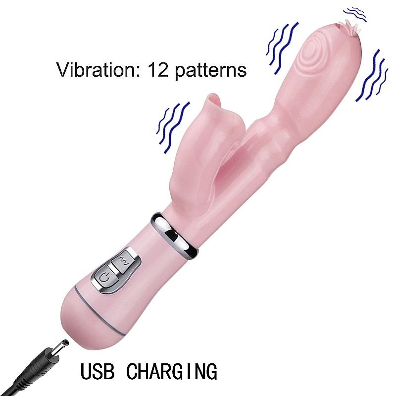 Vibrador de Ponto G e Clitóris - Jelly - Recarregável - Pink