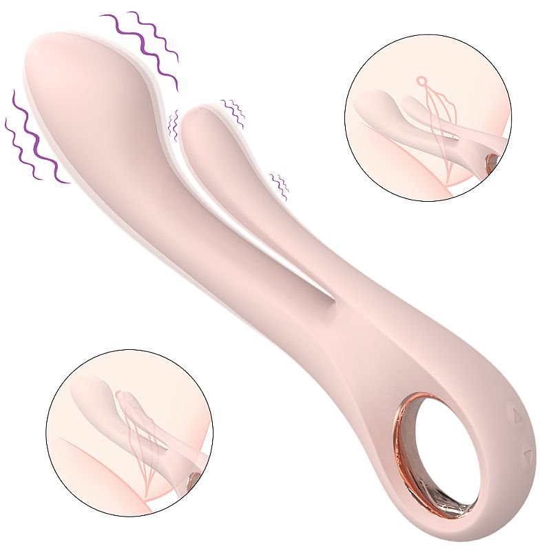 Vibrador de Ponto G e clitóris - Kaethe - S-Hande - Rosa