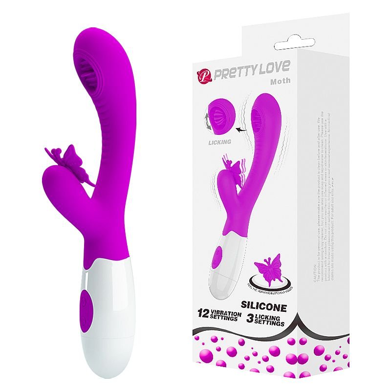 Vibrador de Ponto G e clitóris - Moth - Pretty Love