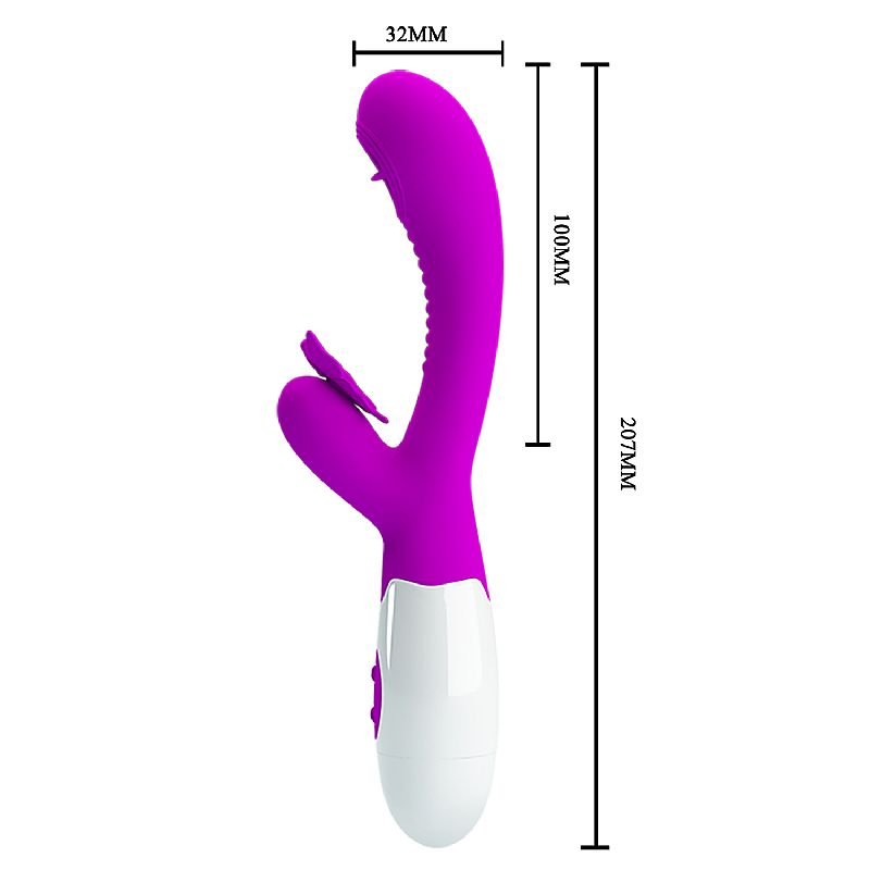 Vibrador de Ponto G e clitóris - Moth - Pretty Love