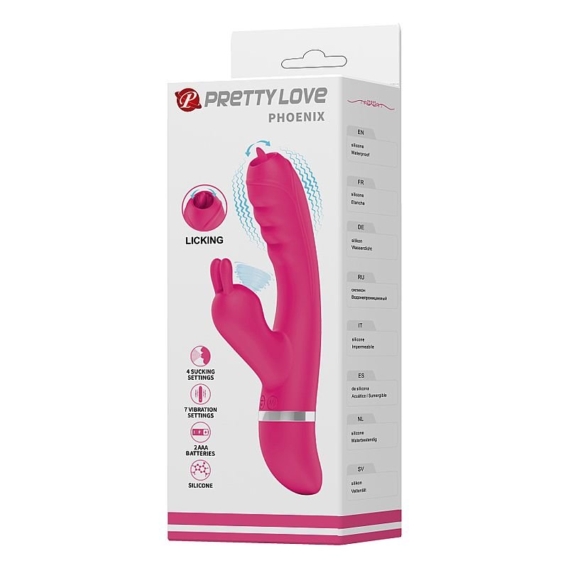 Vibrador de Ponto G e Clitóris - Phoenix - Pretty Love
