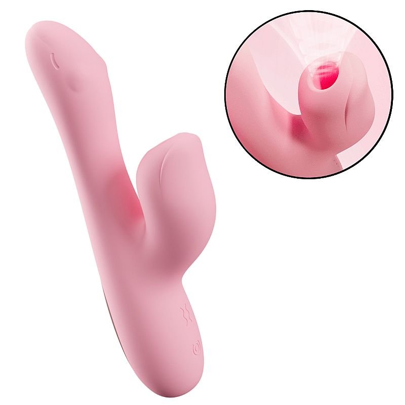 Vibrador de Ponto G e Clitóris / Pulsação com Case Recarregável - Little Fox 18,5 x 3,2cm