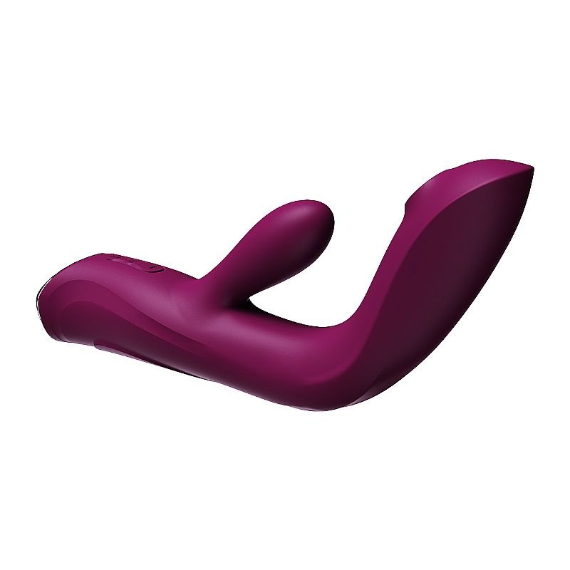 Vibrador de Ponto G e Clitóris / Pulsação - Com tela de LCD e Recarregável - Rosa