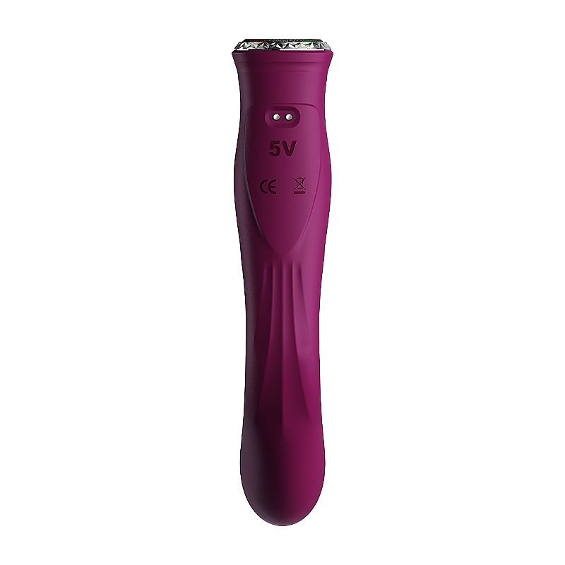 Vibrador de Ponto G e Clitóris / Pulsação - Com tela de LCD e Recarregável - Rosa