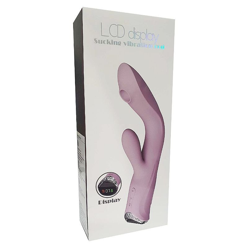 Vibrador de Ponto G e Clitóris / Pulsação - Com tela de LCD e Recarregável - Verde