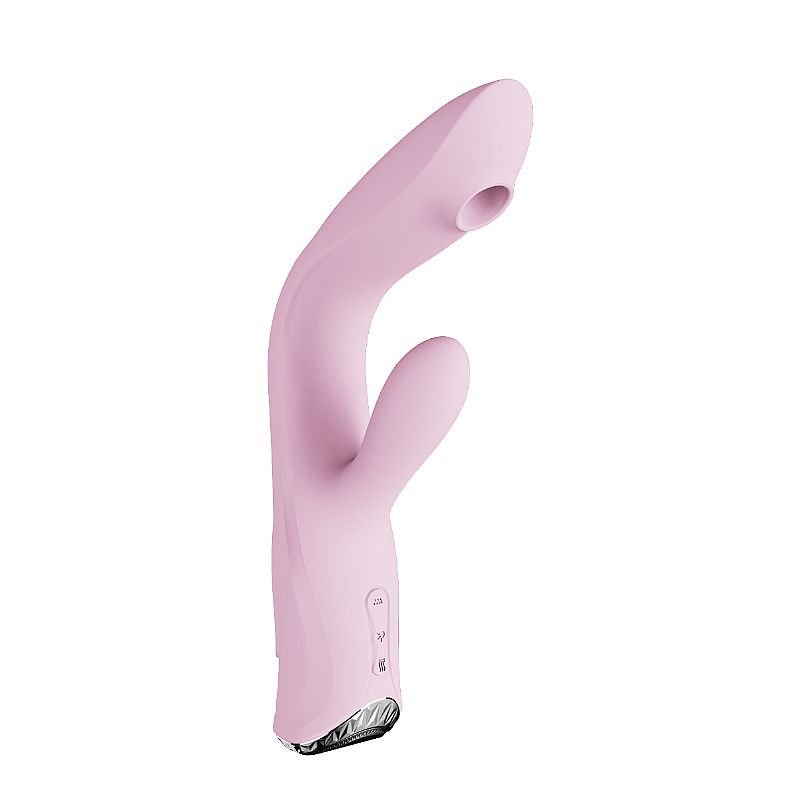 Vibrador de Ponto G e Clitóris / Pulsação - Com tela de LCD e Recarregável - Vinho