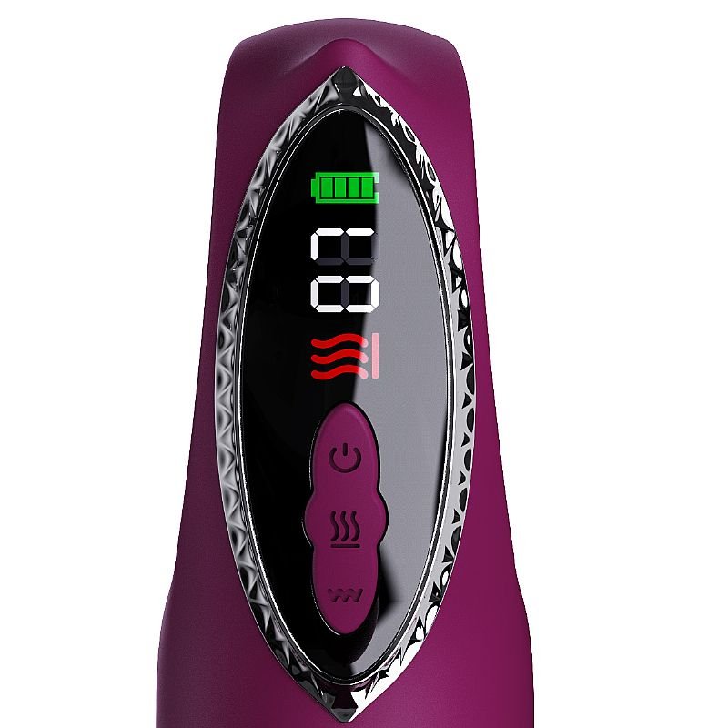 Vibrador de Ponto G e Clitóris / Pulsação com vai e vem - Com tela de LCD - Verde