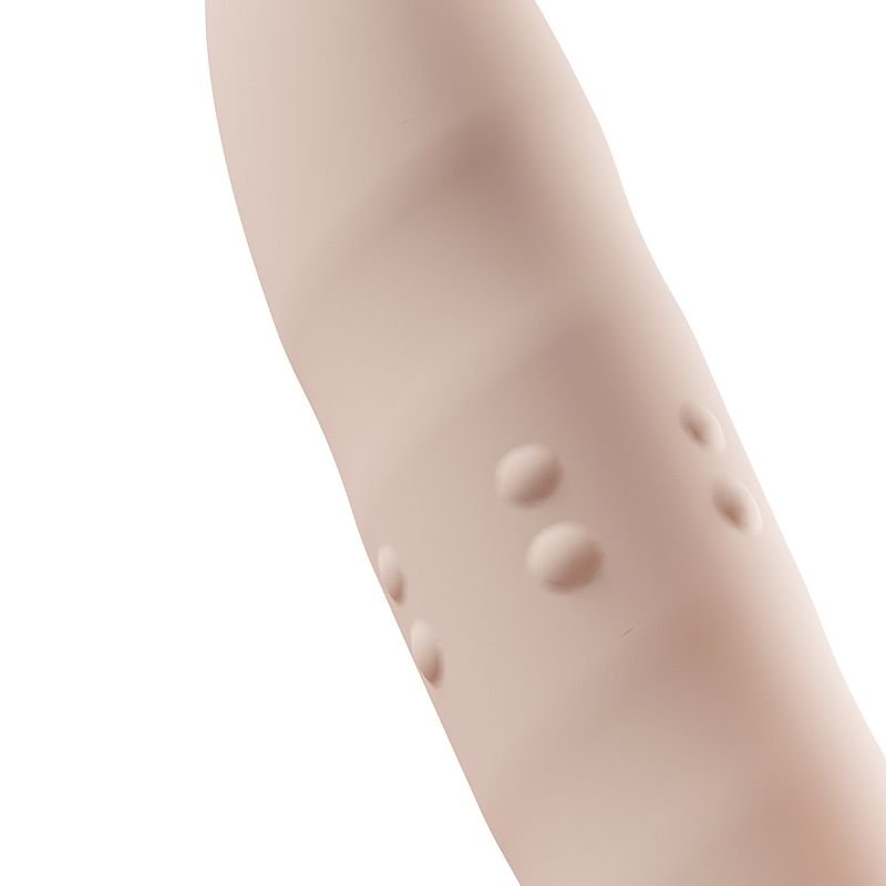 Vibrador de Ponto G e Clitóris / Pulsação com Vai e Vem Rotação / Aquecimento - 23,5 x 3,7cm - App