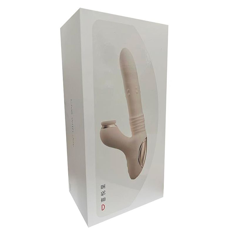 Vibrador de Ponto G e Clitóris / Pulsação com Vai e Vem Rotação / Aquecimento - 23,5 x 3,7cm - App