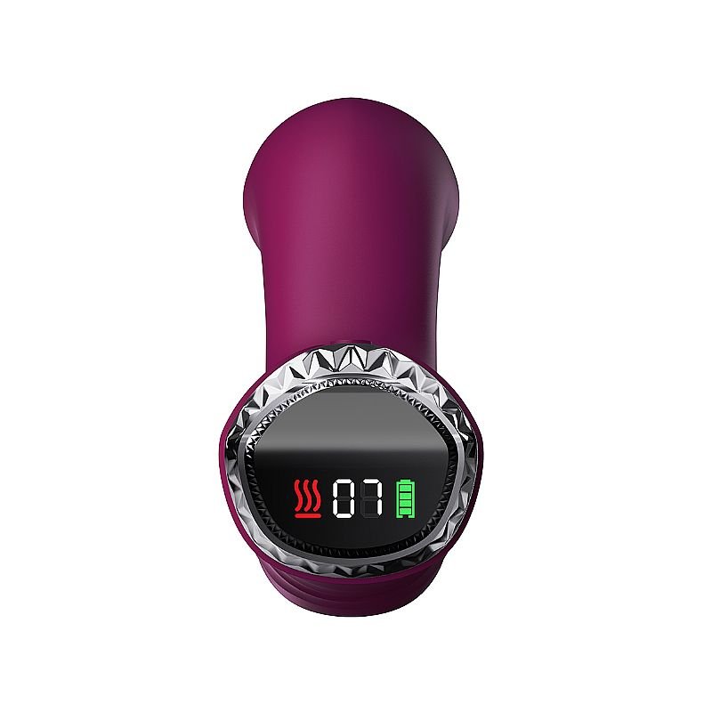 Vibrador de Ponto G e Clitóris / Pulsação e Vai e vem 2 - com tela de LCD - Verde