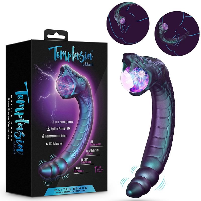 Vibrador de Ponto G e Clitóris - Rattle Snake - Blush