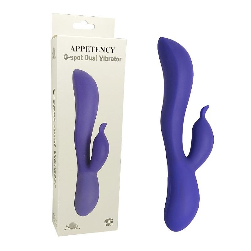 Vibrador de Ponto G e Clitóris - Recarregável - Aphrodisia - Roxo