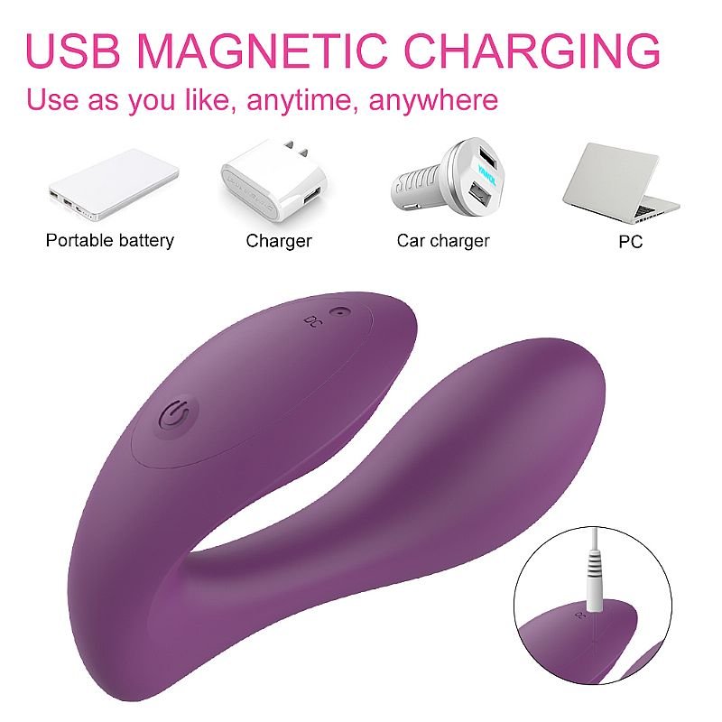 Vibrador de Ponto G e clitóris - Recarregável - Orchid