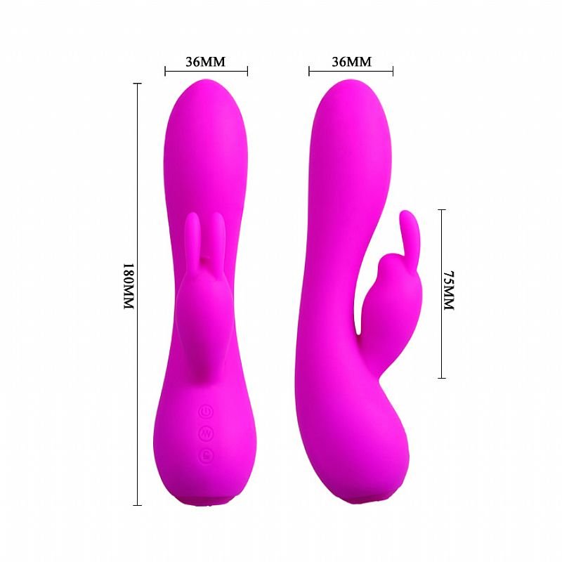 Vibrador de ponto G e clitóris - Recarregável - Stanley - Pretty Love